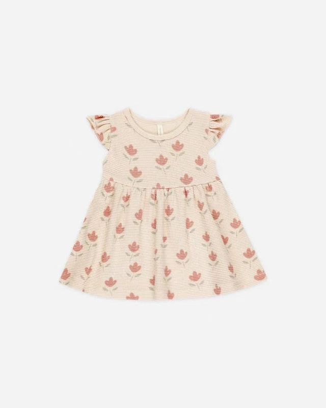 Quincy Mae Flutter Sleeve Dress