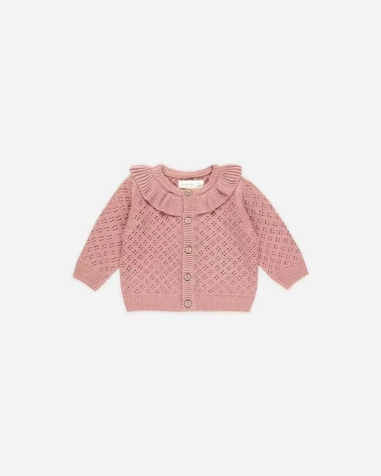 Quincy Mae Ruffle Collar Cardigan