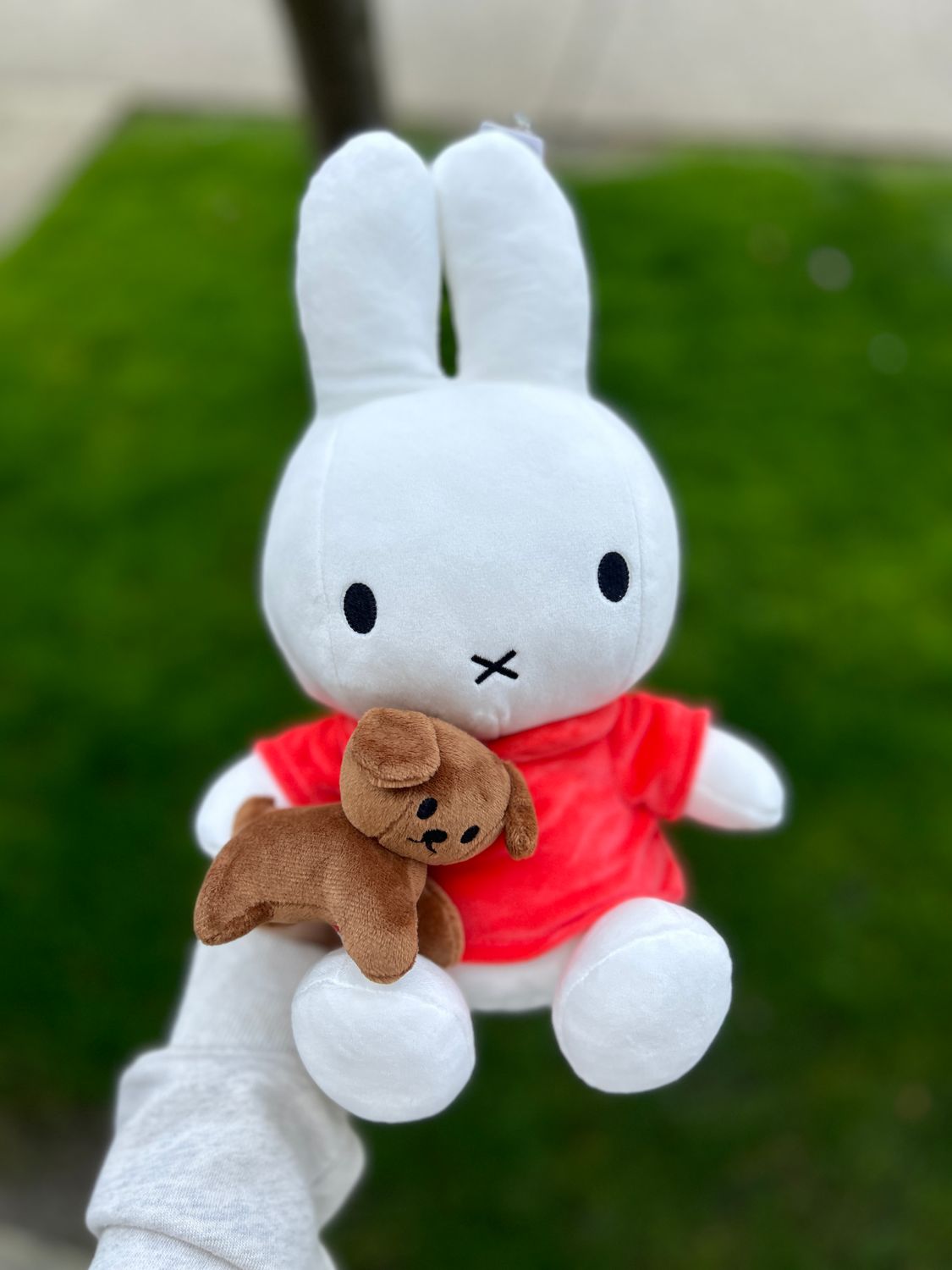 Plush Miffy With Snuffy 33CM, Color: White, Size: 33CM