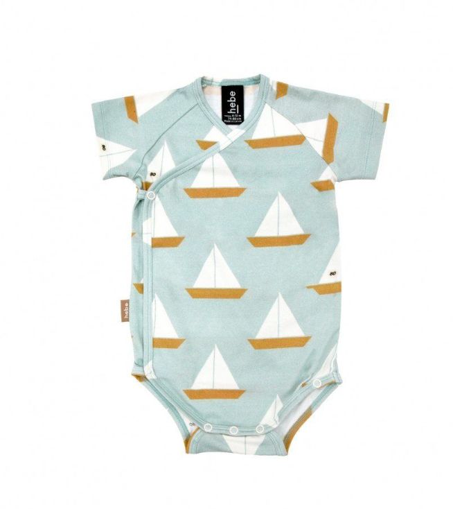 Hebe Body Wrap Over, Size: 62/68, Color: Yacht print