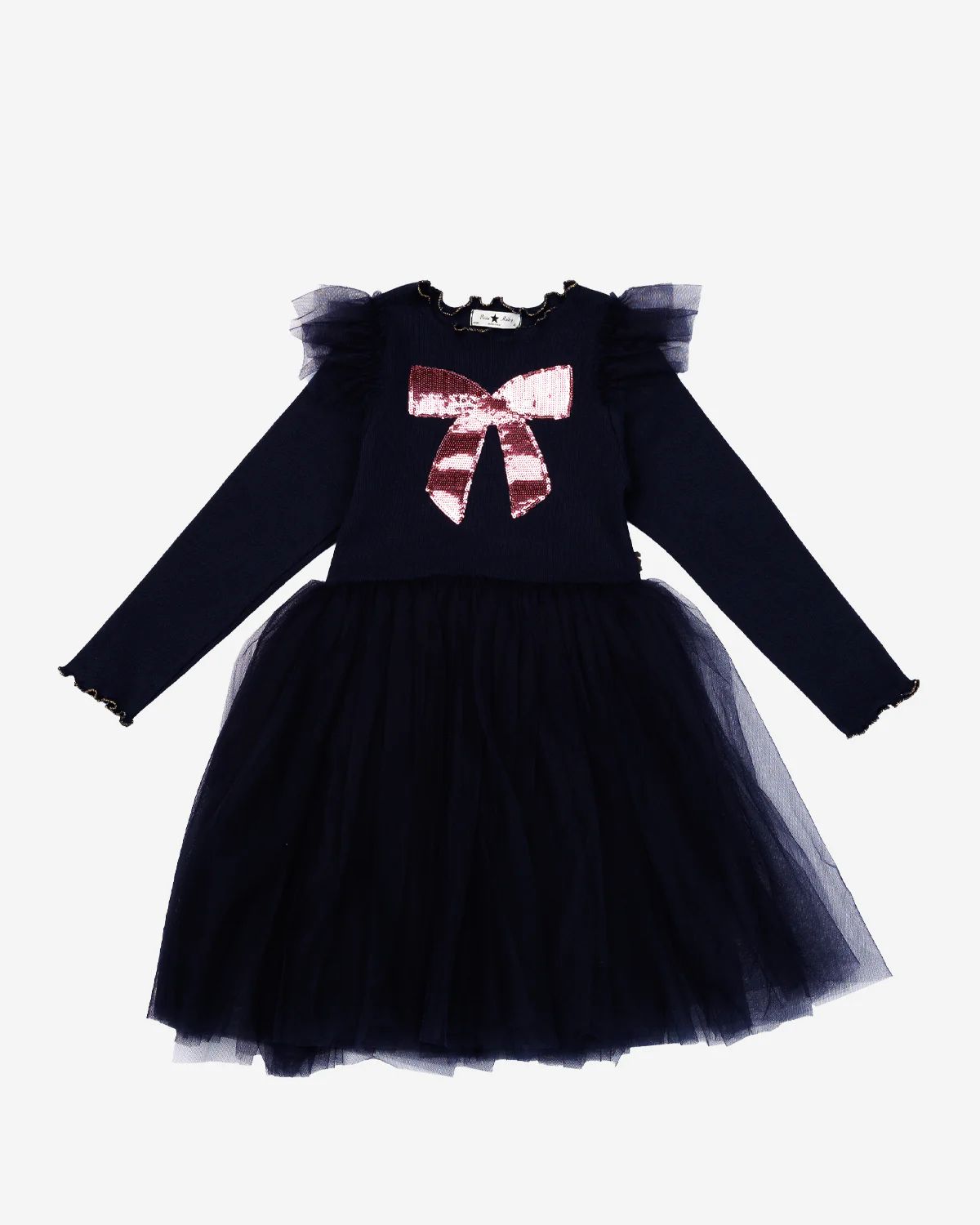 Petite Hailey Frill Bow Tutu Dress