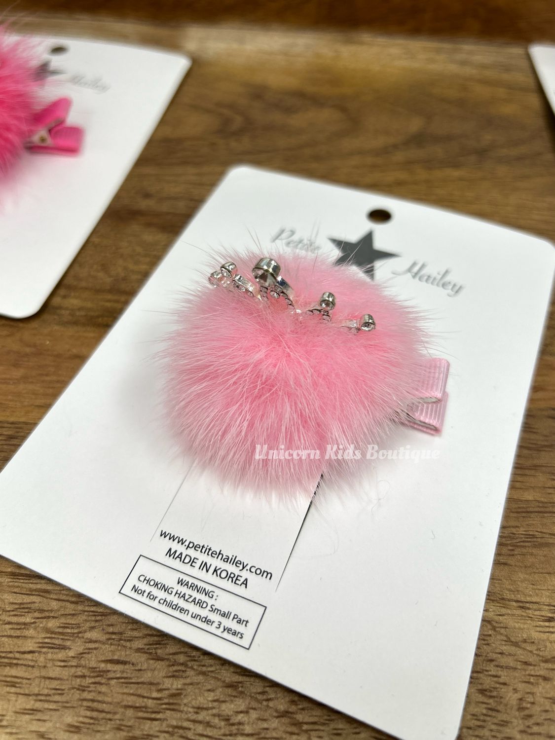 Petite Hailey Mink Crown Hairclip