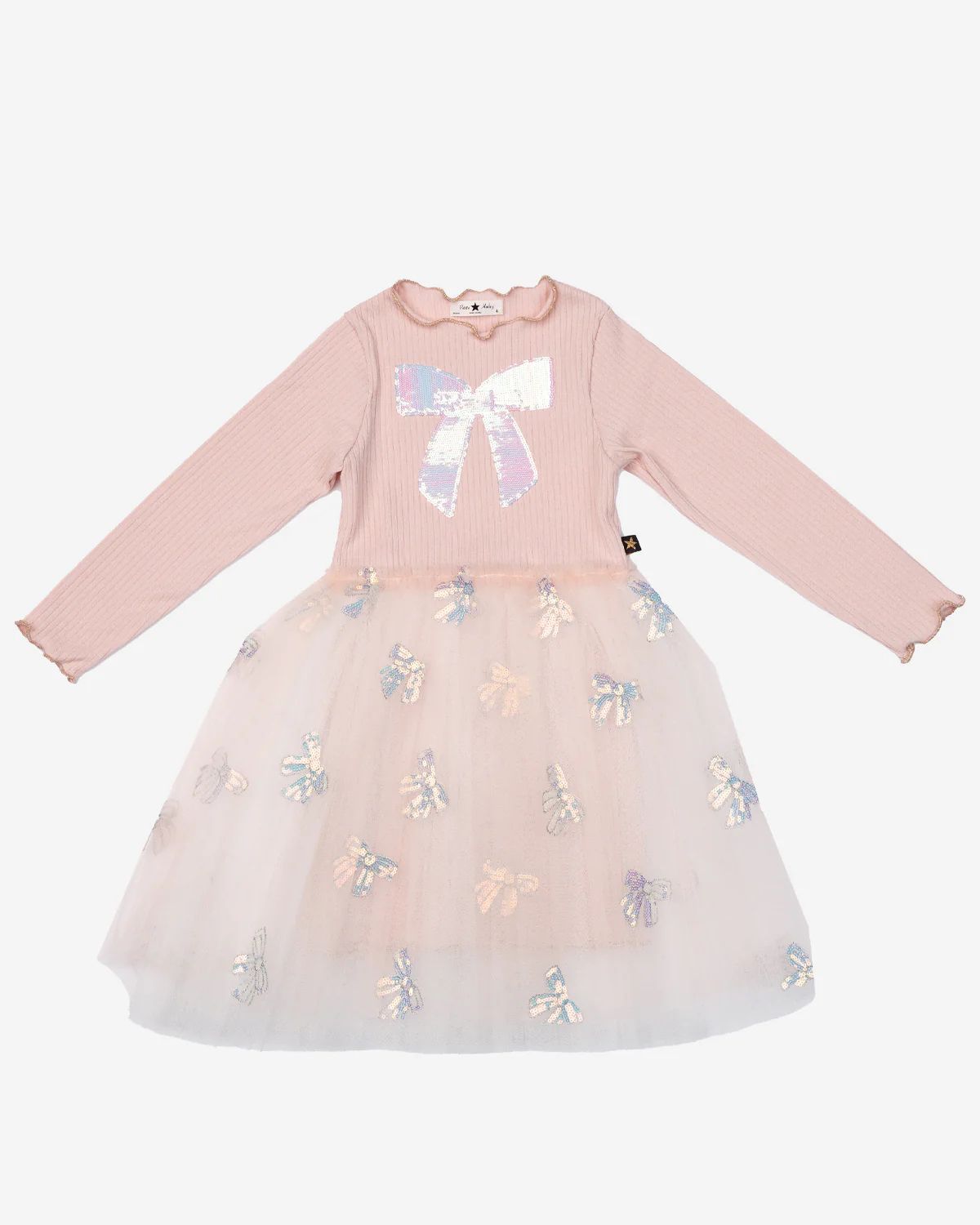 Petite Hailey Opal Bow Tutu Dress