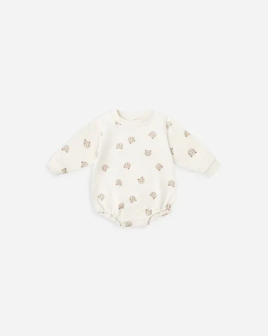 Quincy Mae Crewneck Bubble Romper, Size: 12/18m, Color: Bears