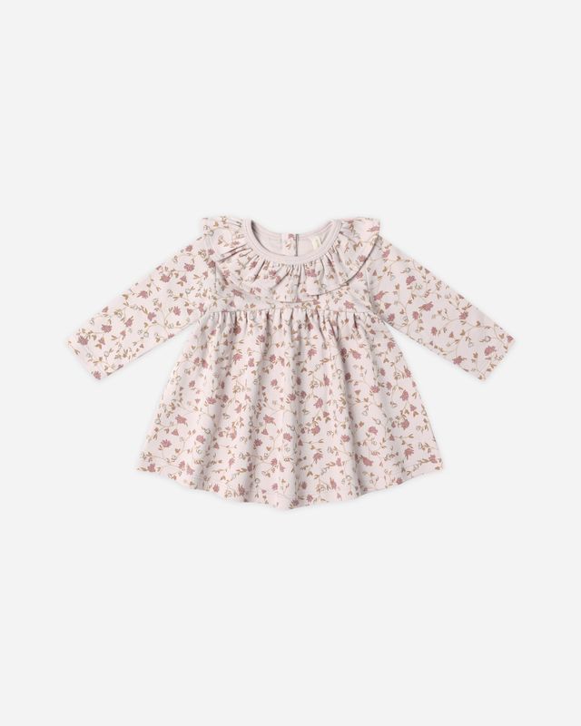Quincy Mae Ruffle Collar Jersey Dress