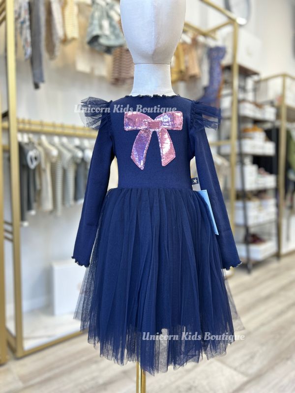 Petite Hailey Frill Bow Tutu Dress