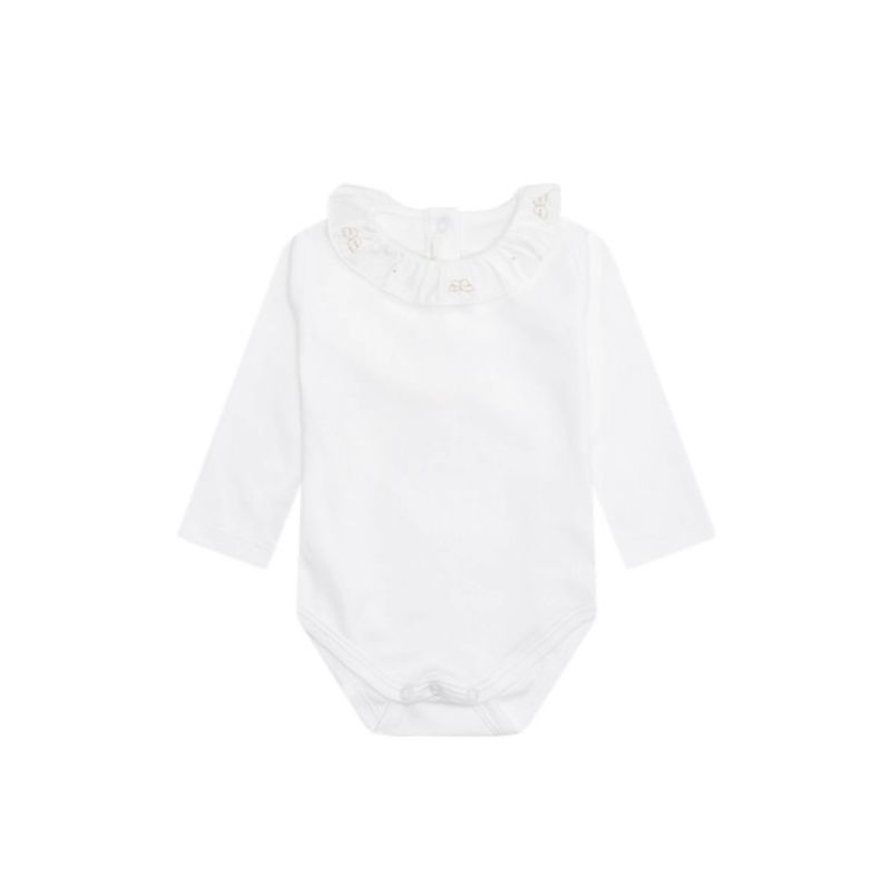 Angel Wing Ruffle Collar Onesie 