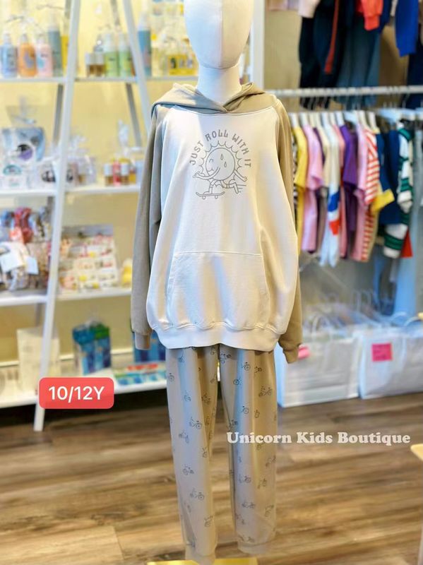  Relaxed Sweatershirt+Jogger Pant Set