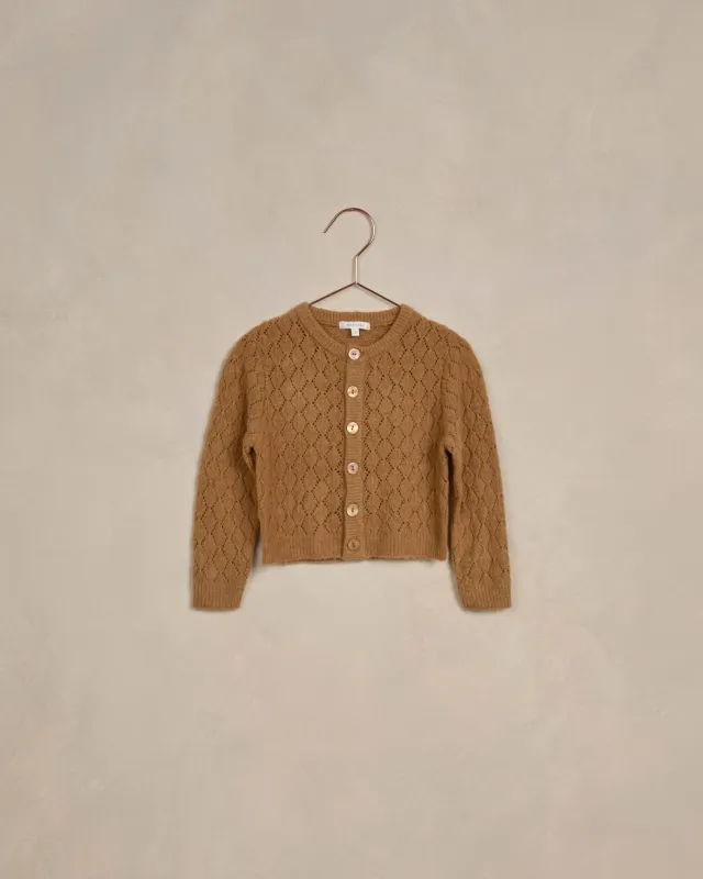 Noralee Cropped Pointelle Cardigan