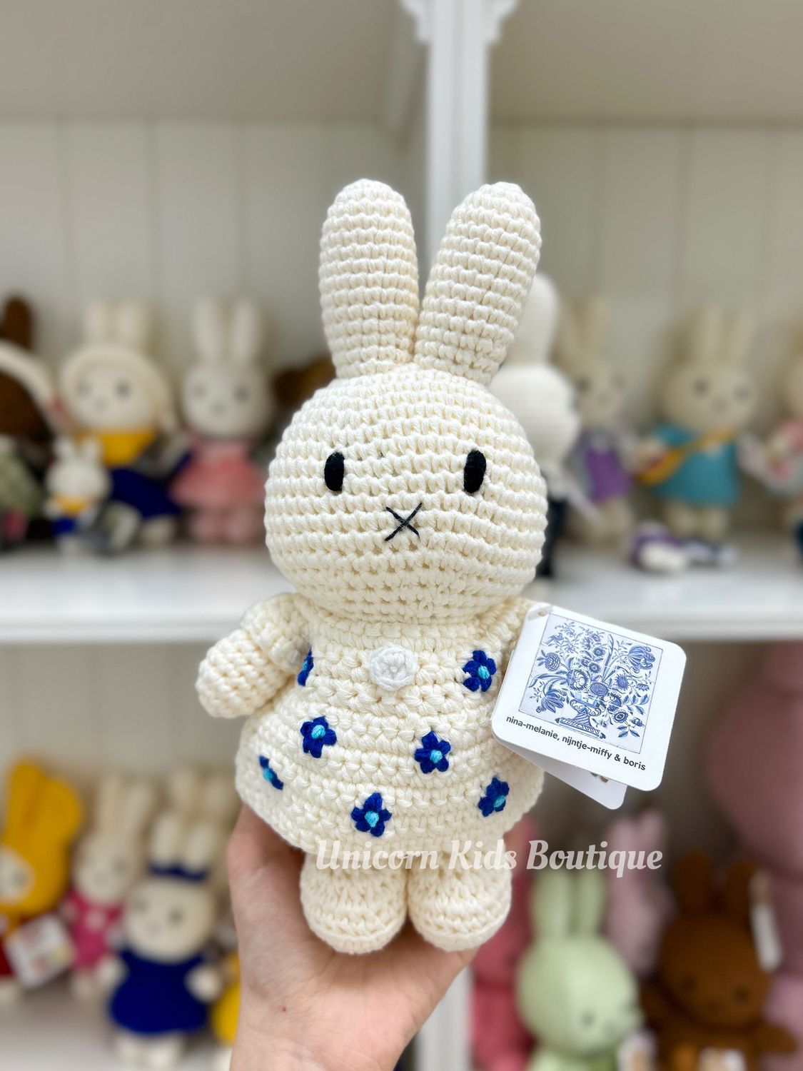Just Dutch Miffy, Color: Her Delft Blue Dress, Size: 25cm