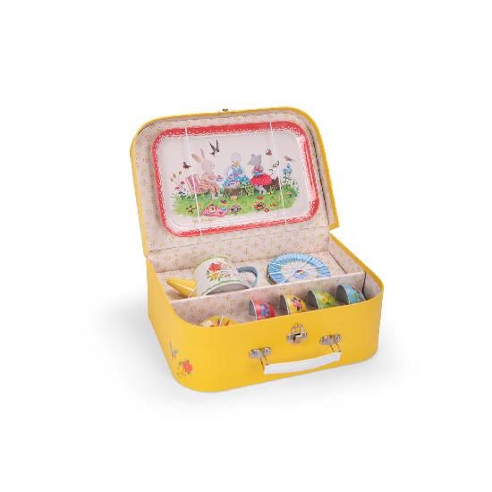 Moulin Roty Grande Famille Tea Set, Color: Yellow, Size: OS