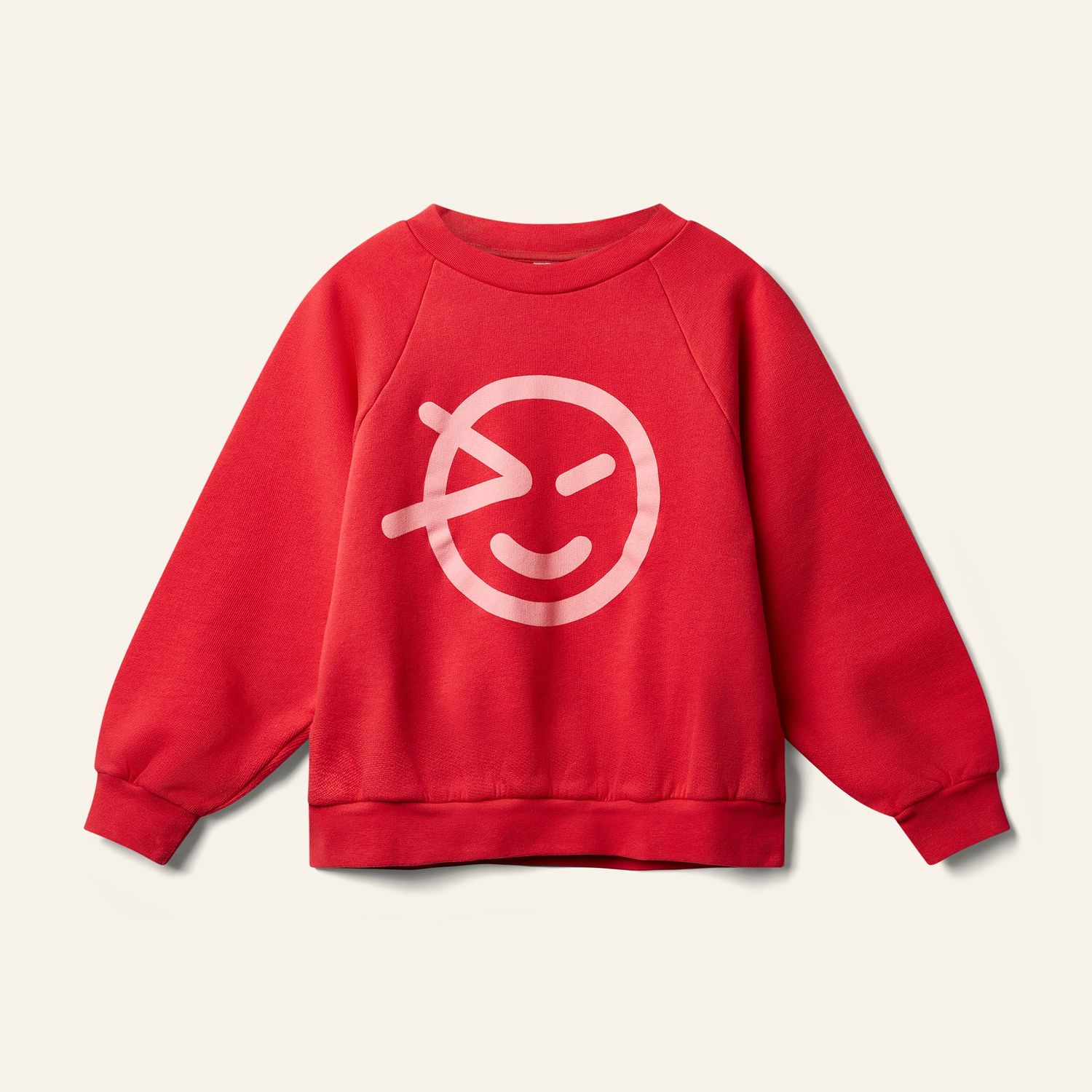 Wynken Raglan Sweat, Size: 4Y, Color: Ladybird Red