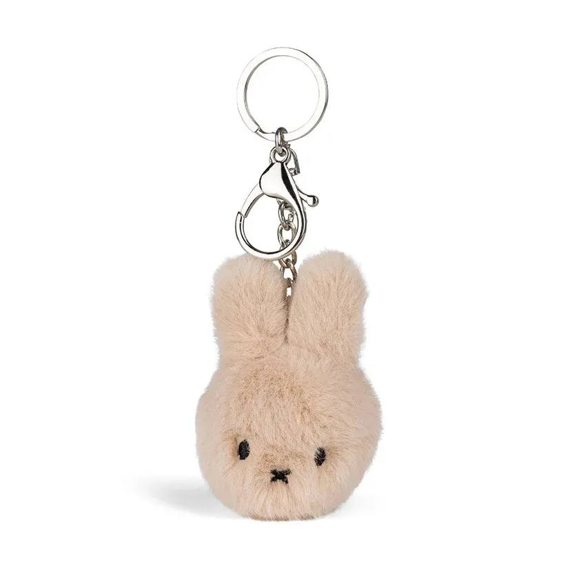 Miffy Keychain Fuzzy, Color: Beige, Size: 8CM