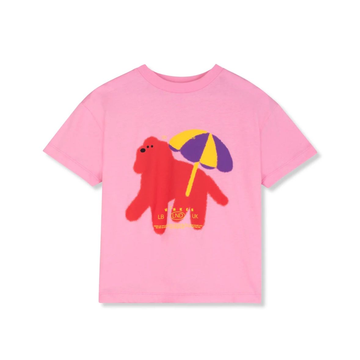 Wynken BONBON Tee Organic Cotton, Color: Candy Dog, Size: 4Y