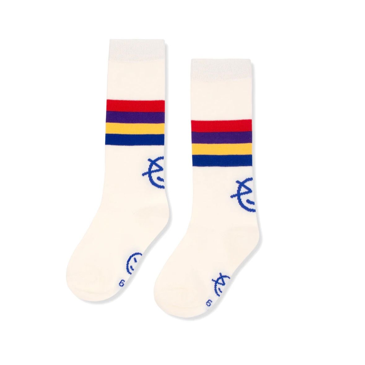 WYNKEN SUNSHINE SOCK, Color: ECRU STRIPES, Size: 4Y