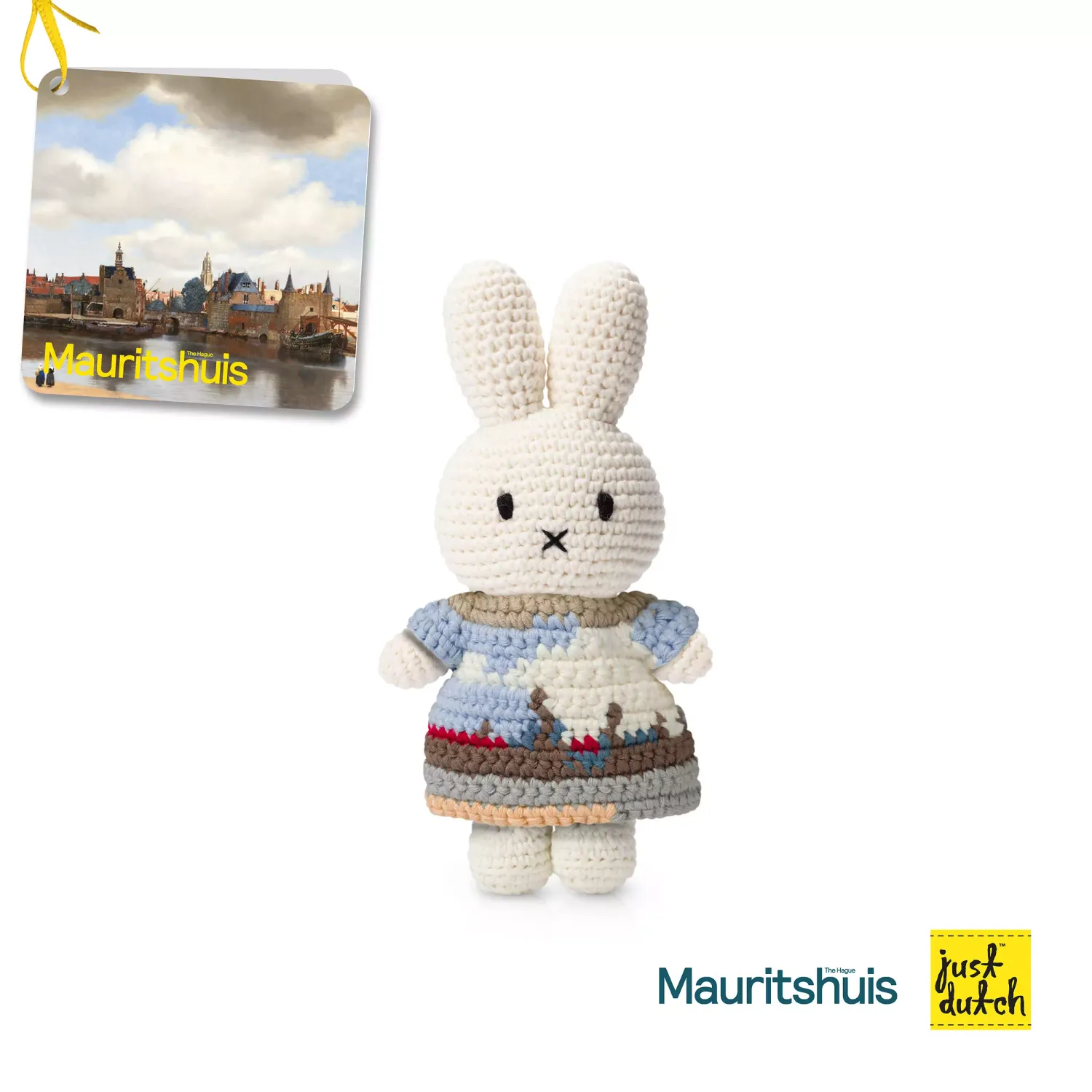 Just Dutch Miffy Her View, Color: Delft Dress, Size: 25CM