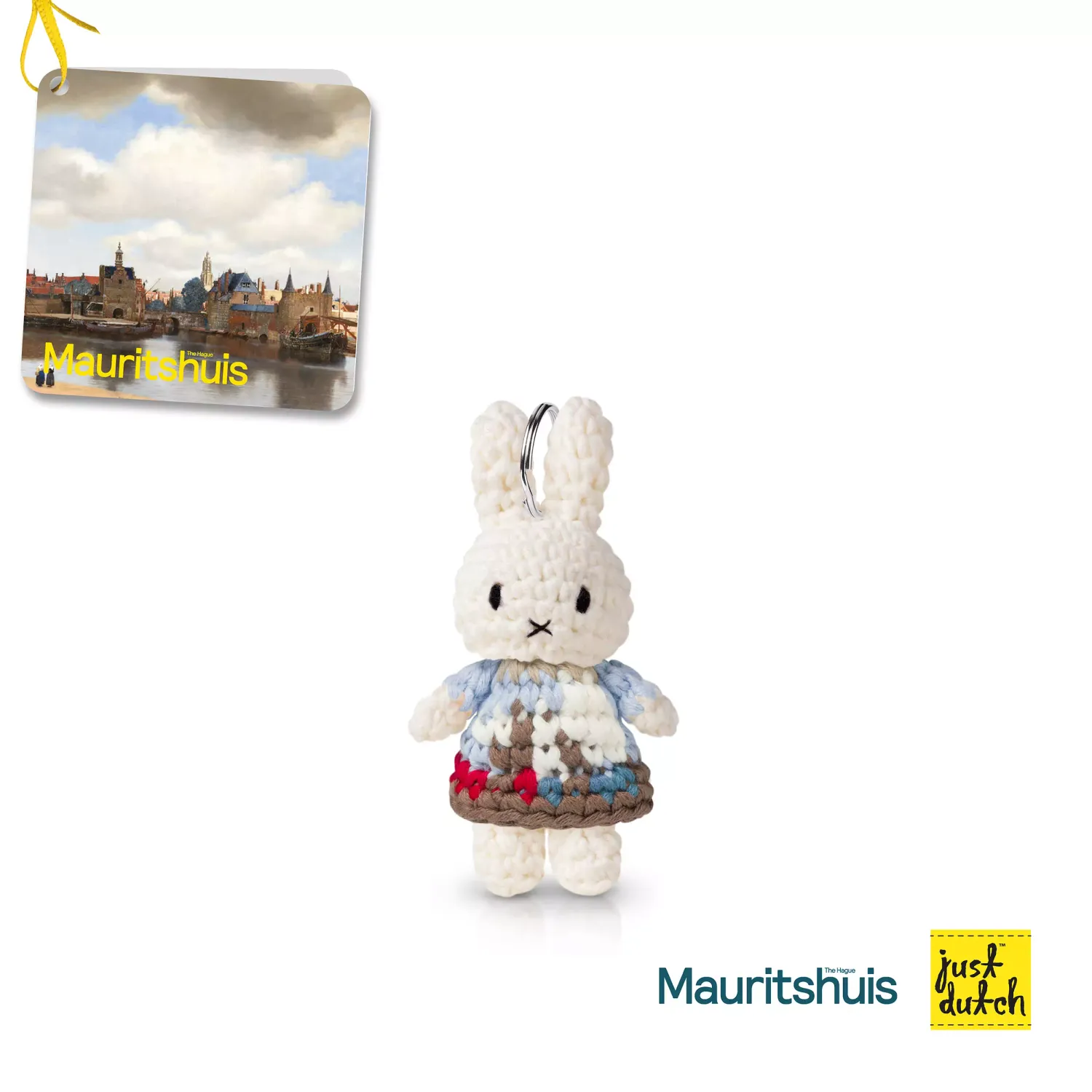 Just Dutch Miffy Keychain, Color: Delft, Size: 10CM