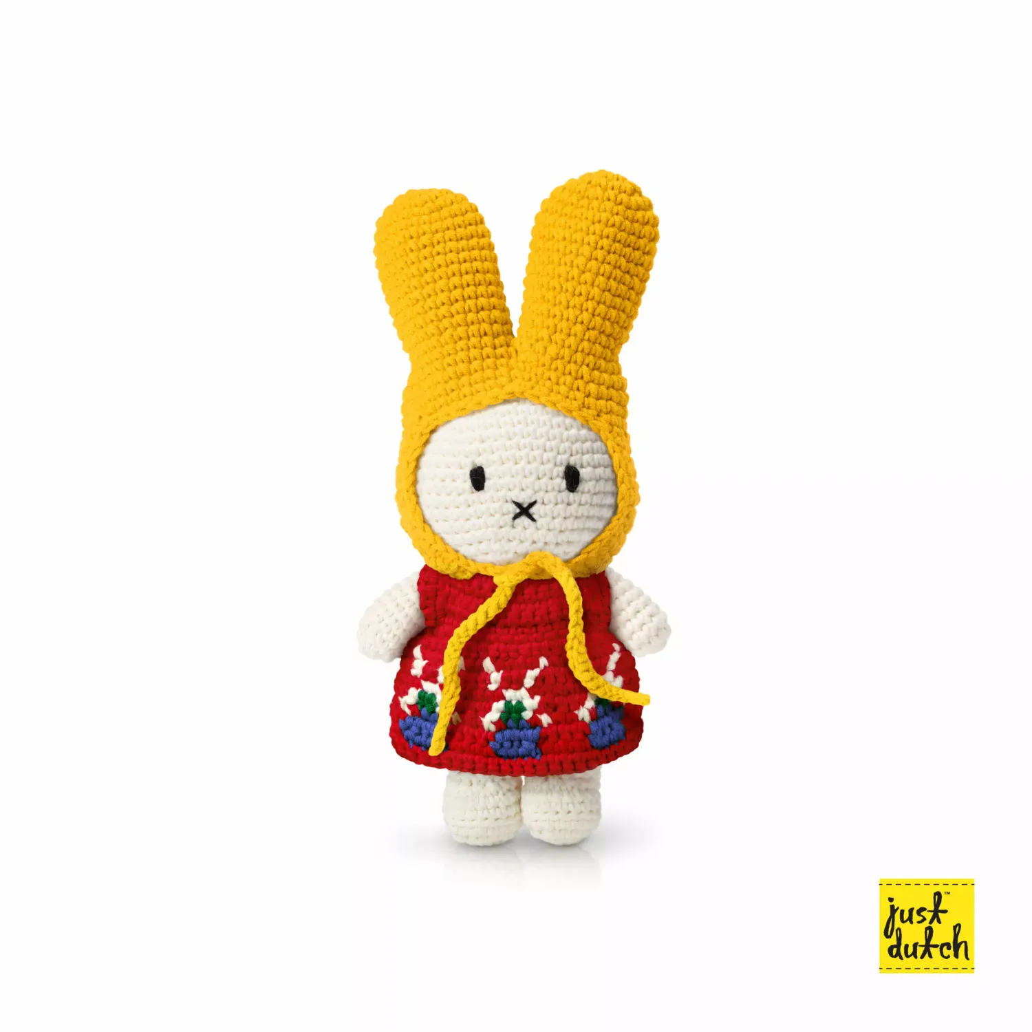 Just Dutch Miffy Her Windmill Dress, Color: Yellow Hat, Size: 25CM