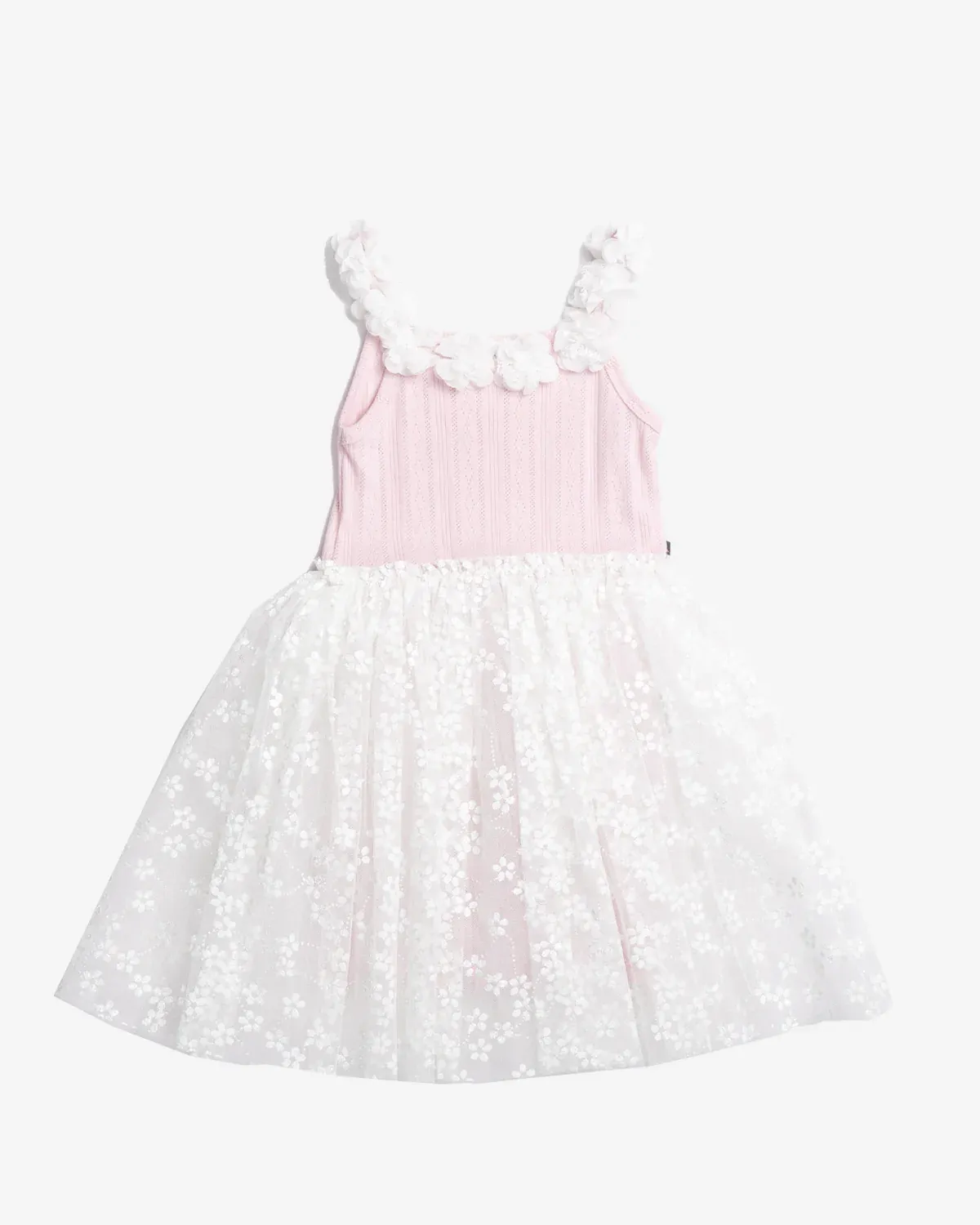 Petite Hailey Eden Flower Tutu Dress, Color: Pink, Size: 5Y