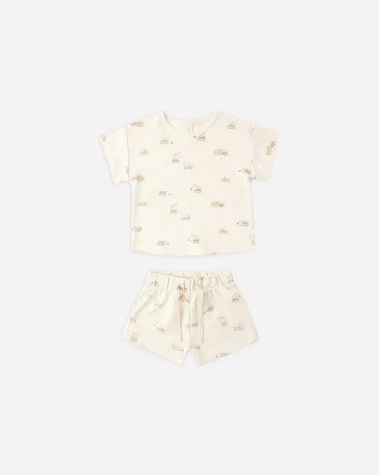 Quincy Mae Frankie Set, Color: Trucks, Size: 18/24M