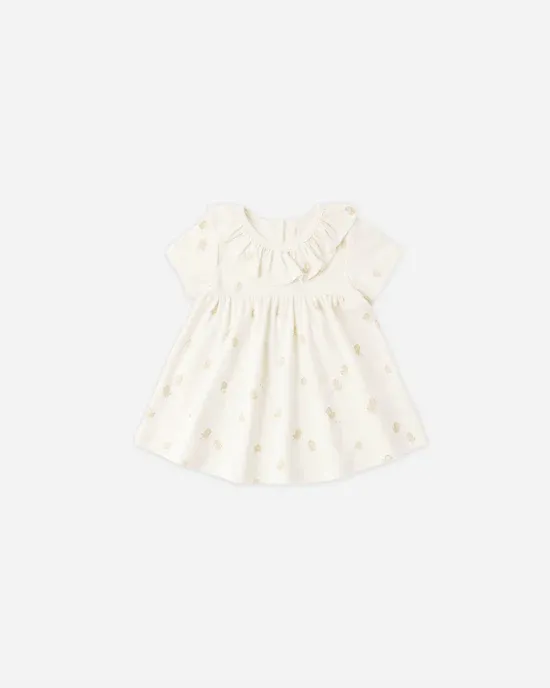 Quincy Mae Ruffle Collar Jersey Dress, Color: Chicks, Size: 12/18M