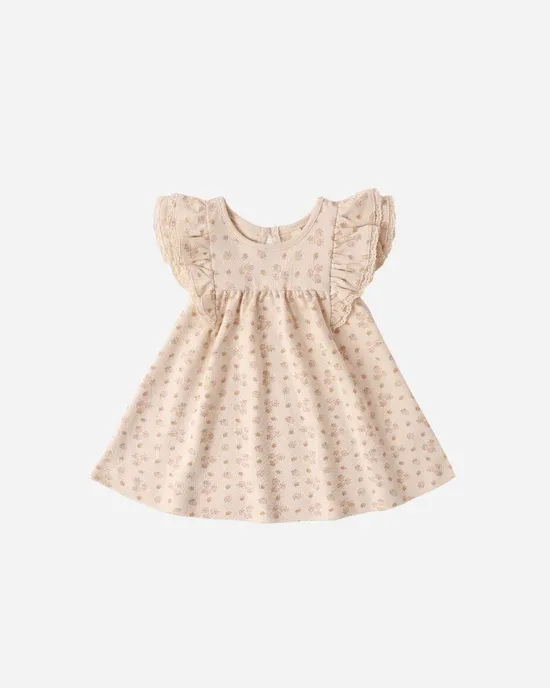 Quincy Mae Flutter Dress, Color: Strawberries, Size: 12/18M