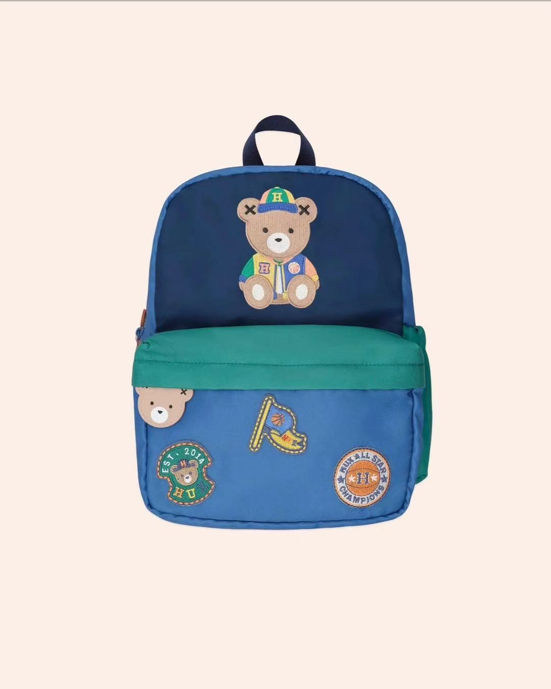 HUXBABY COLOUR BLOCK VARSITY BACKPACK, Color: MULTI, Size: OS
