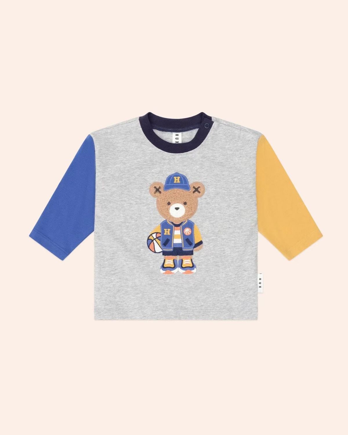 HUXBABY BALLER HUX TOP, Color: GREY, Size: 3Y