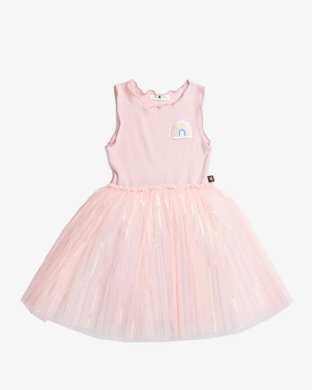 Petite Hailey Chloe Rainbow Dress, Color: Pink, Size: 5Y