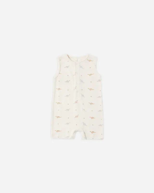 QM Ribbed Henley Romper