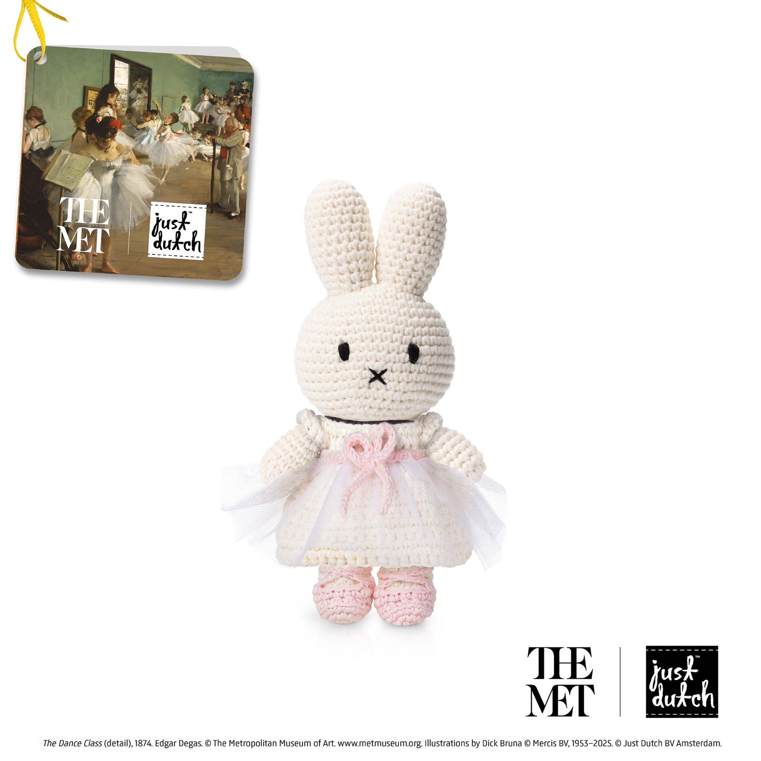 Just Dutch Miffy Her White Degas Outfit, Color: White, Size: 25CM