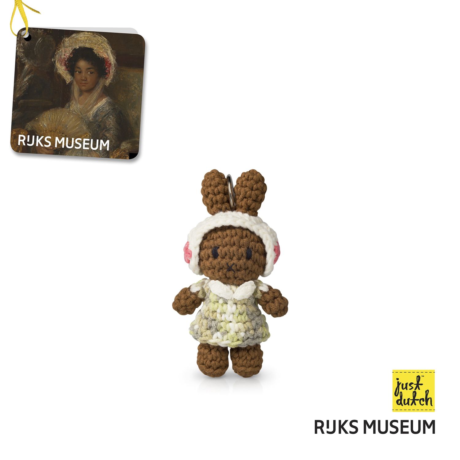 Just Dutch Melanie Keychain, Color: Isabella, Size: 10CM