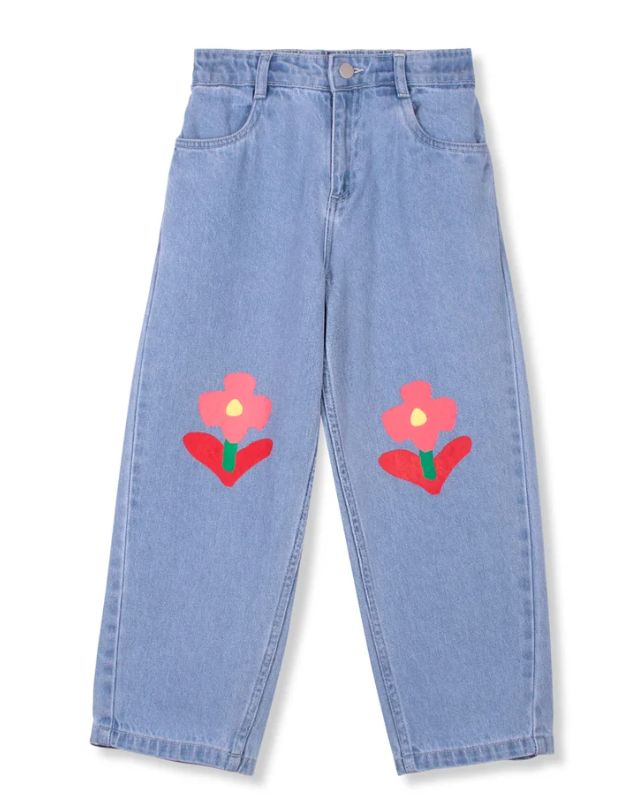 Wynken Studio Jean, Color: Flowers, Size: 6Y