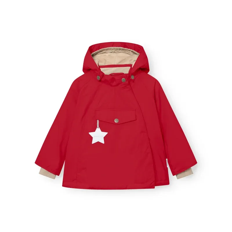 MINI A TURE Winter Jacket, Color: Chili Pepper, Size: 2Y