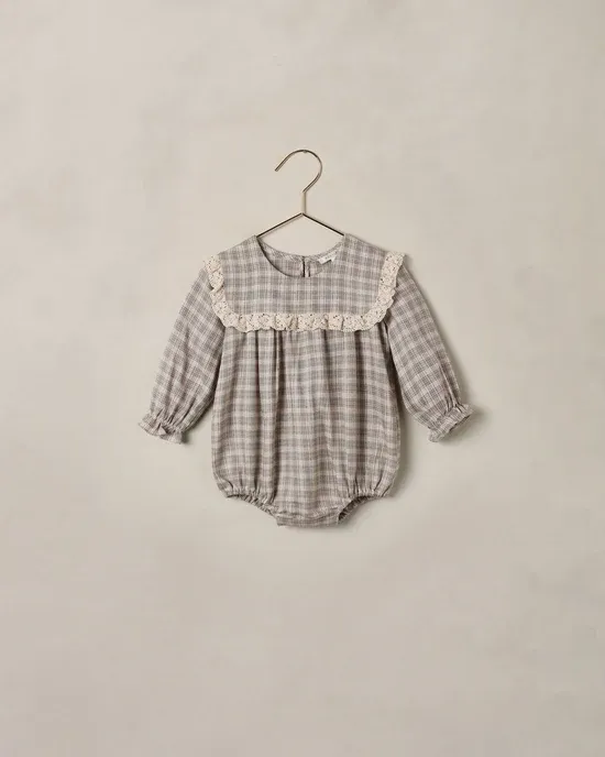 NORALEE NOELLE ROMPER, Color: FALL PLAID, Size: 12M