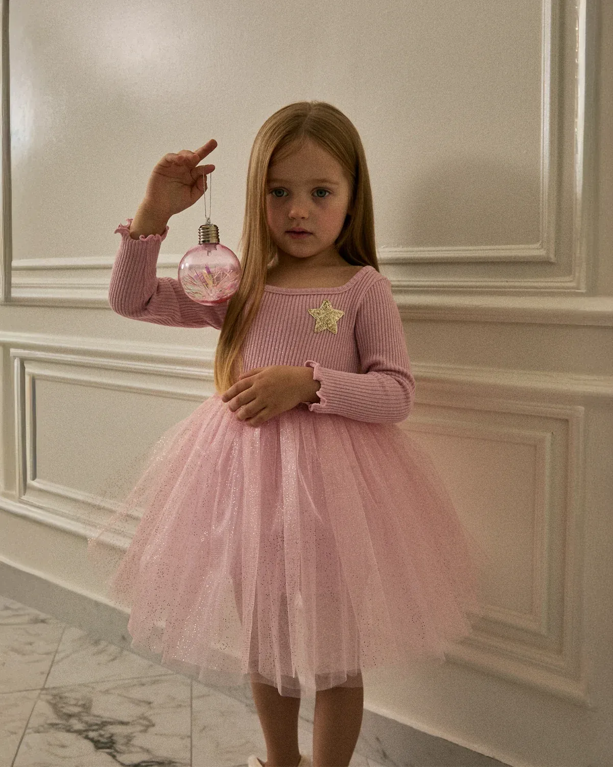 Petite Hailey Star Tutu Dress, Color: Pink, Size: 5Y