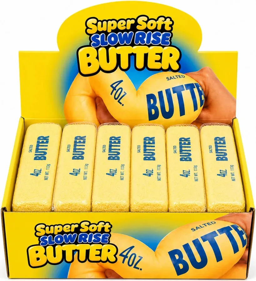 Super Soft Slow Rise Butter, Color: Yellow, Size: 4oz.