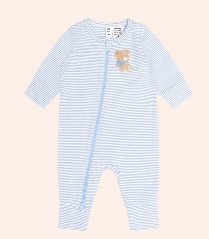 HUXBABY My First Baby 2PC Set, Color: Blue, Size: 6/12M
