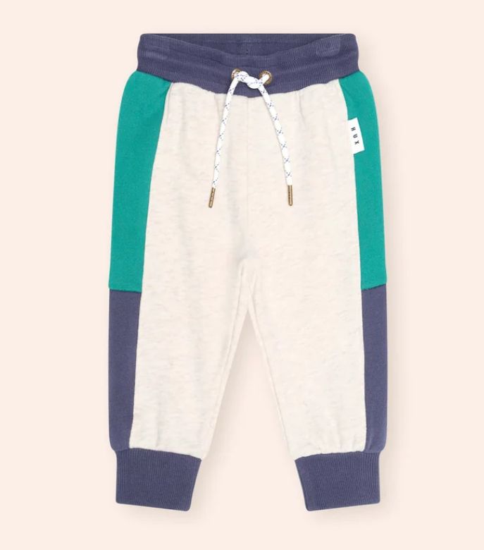 HUXBABY Colour Block Sweatpant, Color: Multi, Size: 5Y
