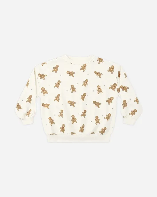 Rylee Cru Sweatshirt, Color: Gingerbread, Size: 2/3Y
