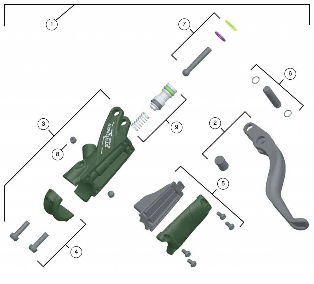 Hayes Stroker Ryde Lever Pivot Kit