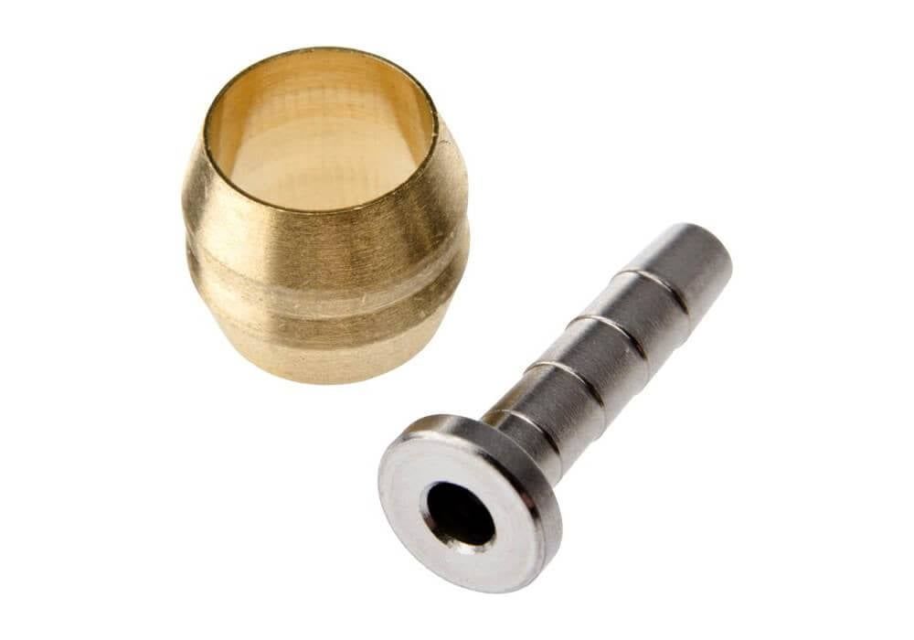 Shimano BH90 Hose Fittings, Barb Insert/Olive (Silver, High Pressure)