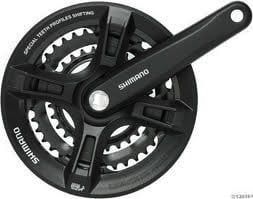 Shimano FC-TY501 Crankset 48/38/28 Riveted 175mm - Black - 6/7/8-Speed