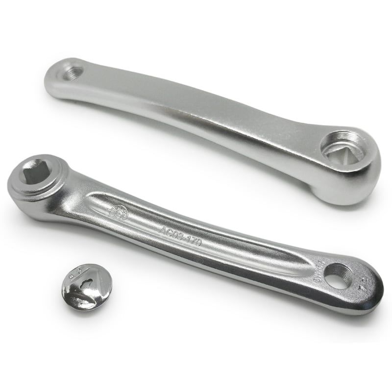 170mm Left Crank Arm Diamond Alloy - Silver