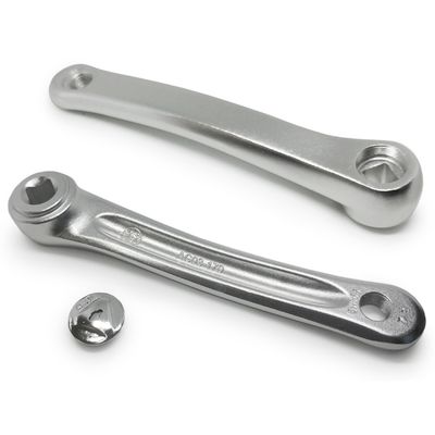 Damco Left Crank Arm Alloy Diamond Silver - 165mm
