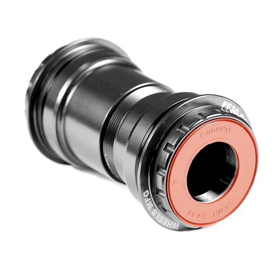 Wheels Manufacturing Press Fit 30mm to 24mm 2pcs Spindle, Thread Together Bottom Bracket, Black