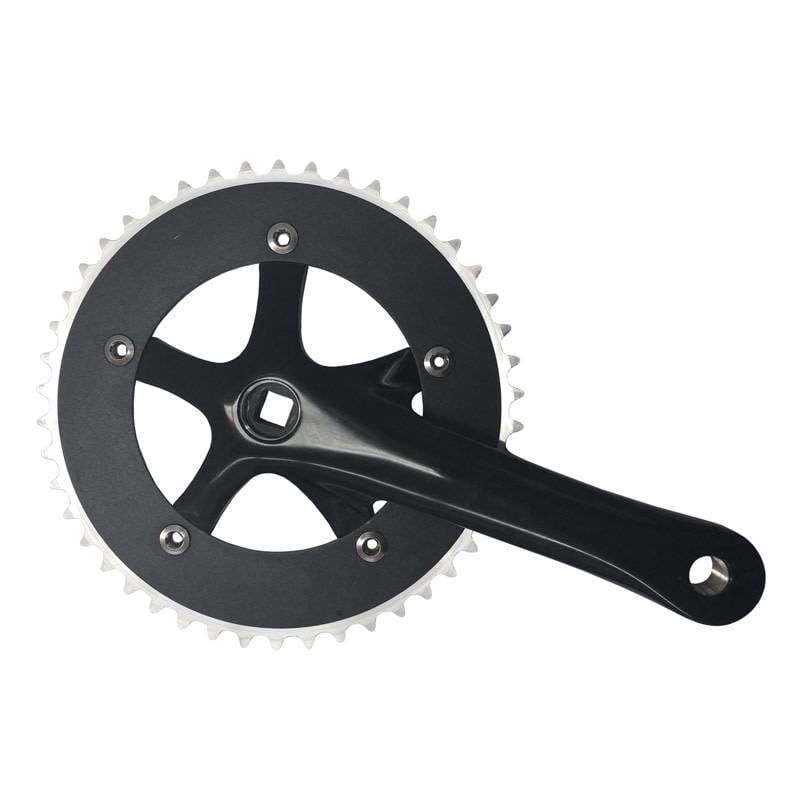 Prowheel Single Speed Crankset 170mm 48T Black