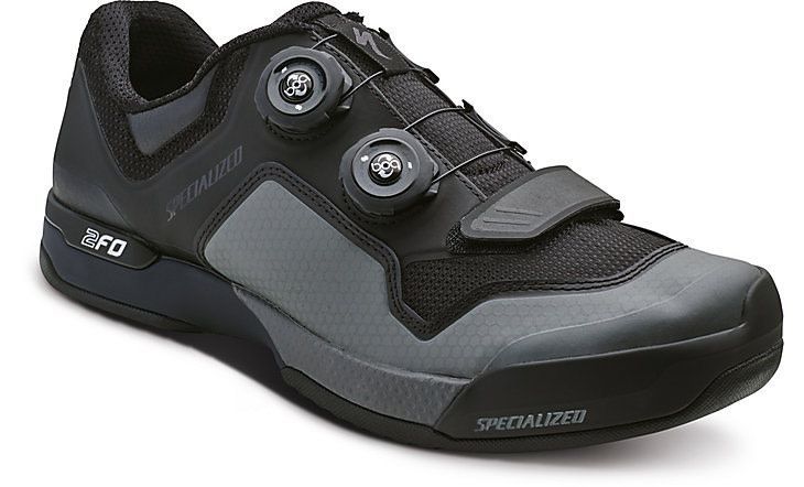 Specialized 2FO Cliplite MTB Shoe - Black/Dark Grey - 40