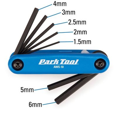 Park Tool AWS-10 Folding Hex Wrench Set