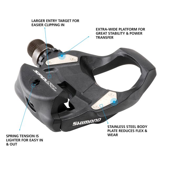 Shimano Pedal, PD-RS500, Spd-SL Pedal- W/cleat(SM-SH11)